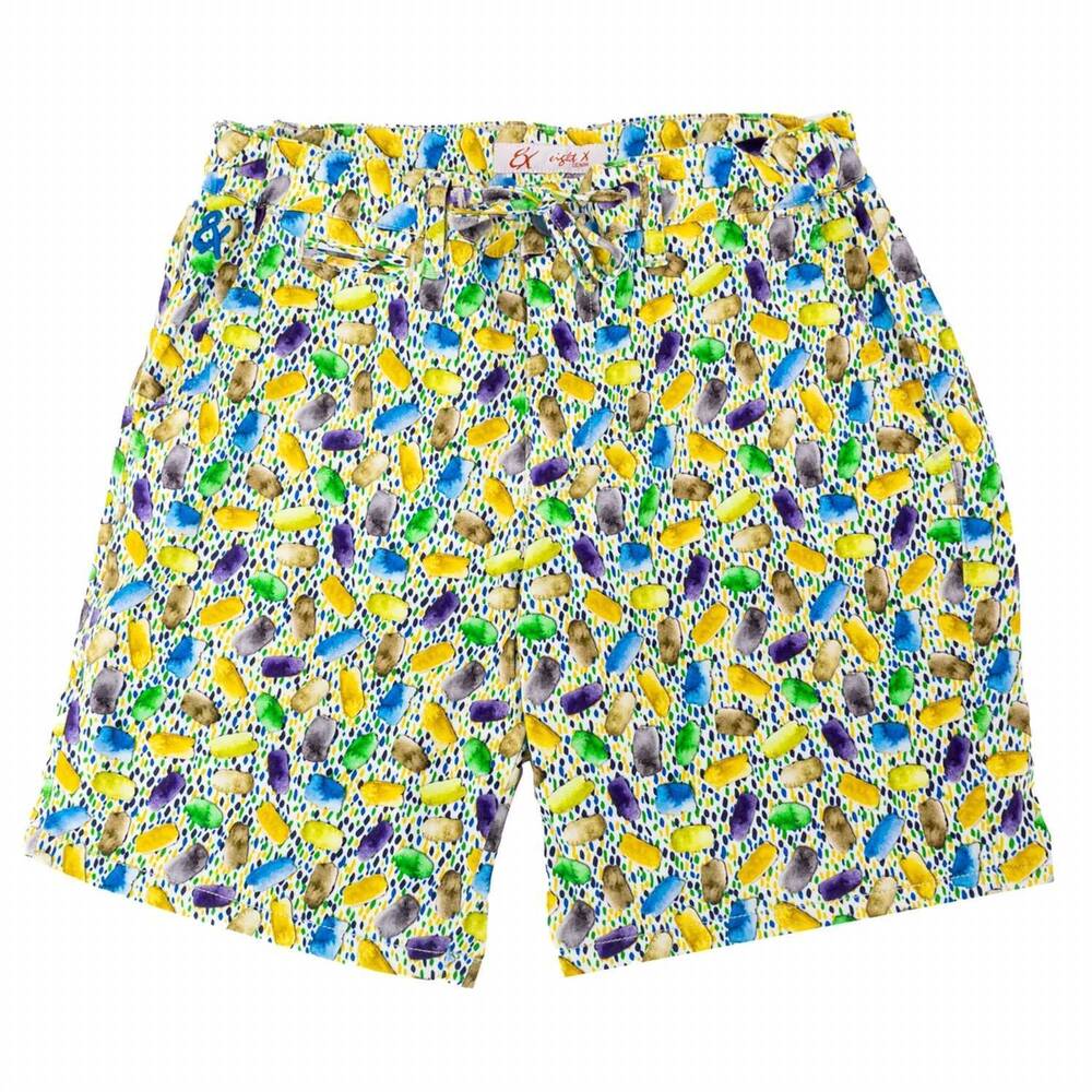 NEW EIGHT X men's trust the process printed shorts in multi